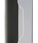 Contra de cerradura españoleta para mueble metálico, acabado gris