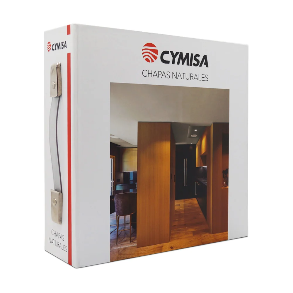 Carpeta con muestras de chapa natural