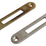 Contra placa latonada para cerradura clasica