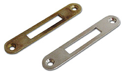 Contra placa latonada para cerradura clasica