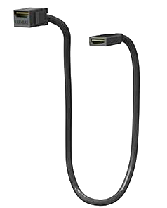 Cable HDMI para multicontacto, longitud 450 mm, color negro