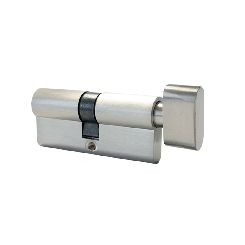 Cilindro Llave- Mariposa PRIVACI / DF-S803 70 mm, acabado níquel satinado