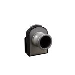 Cilindro CB-367 con jaladera, para puerta de vidrio maximo 6mm, acabado gris.