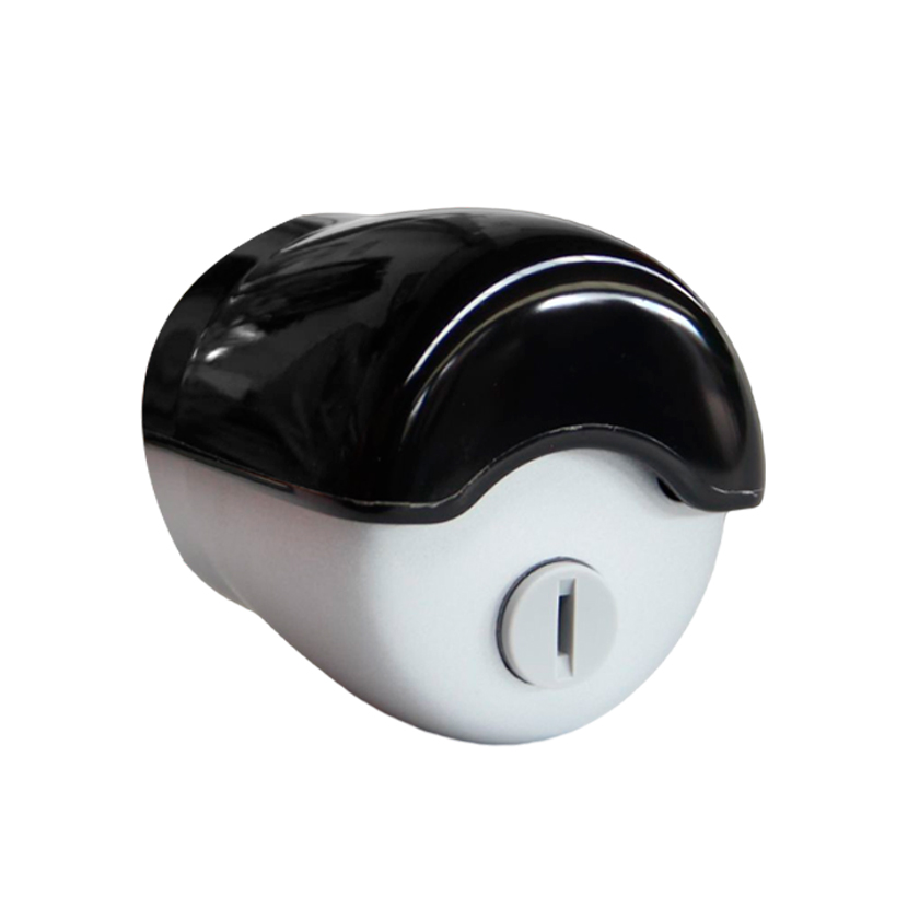 Cerradura Meroni para puerta de baño, modelo COMBINA, cuerpo gris / tapa negra