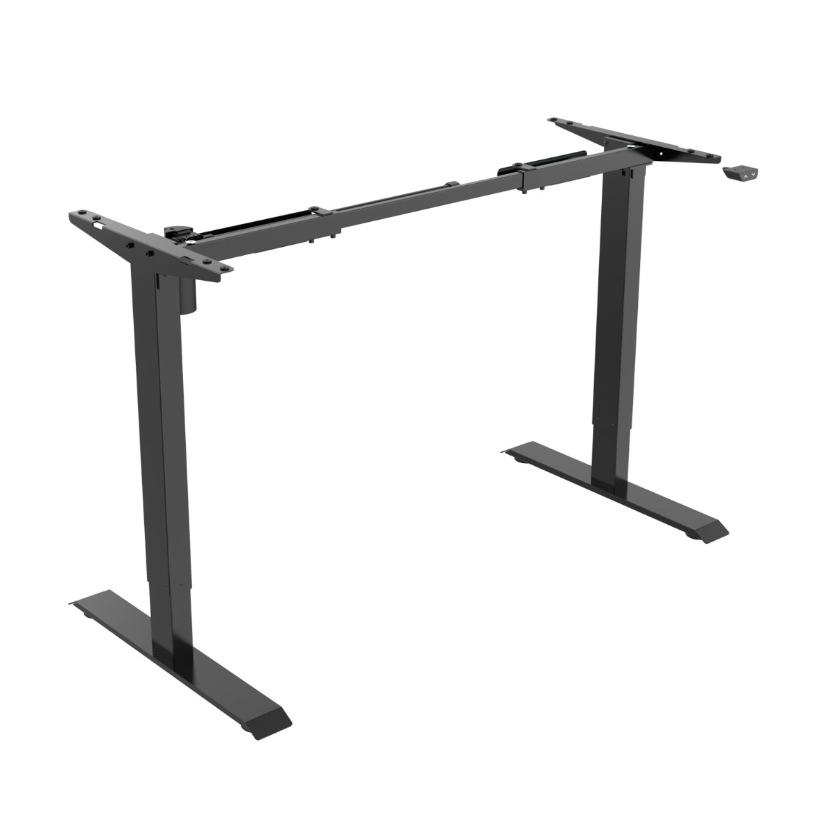Escritorio elevable SOUL, sin cubierta, color negro