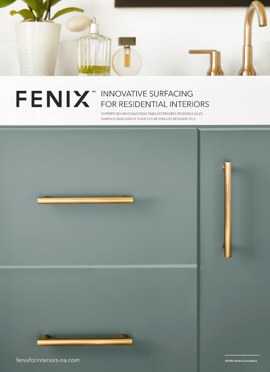 Folleto FENIX, "Superficies innovadoras para interiores residenciales"