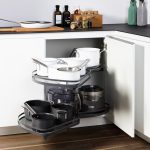 Extraíble de cocina para mueble en esquina LEMANS II STYLE, acabado antracita